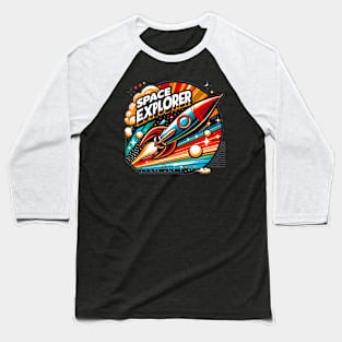 Rocket Space Explorer Baseball T-Shirt